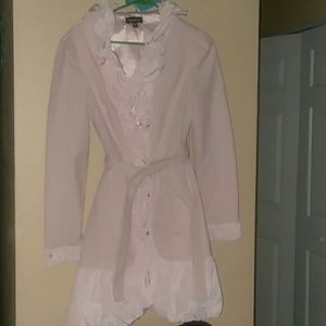 Bebe pink trench coat